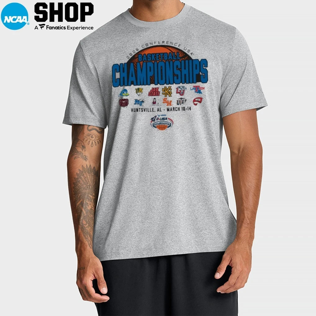 2026 Conference USA Basketball Champions Huntsville Al March 10-14 T-Shirt