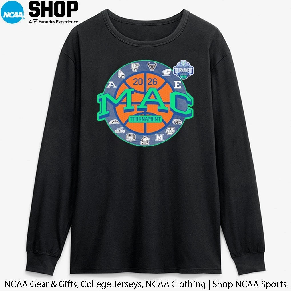2026 MAC Basketball Tournament 13 Teams T-Shirt