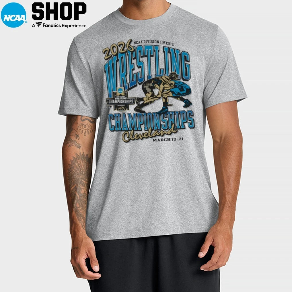 2026 NCAA DI Men’s Wrestling Championships Cleveland March 19-21 T-Shirt