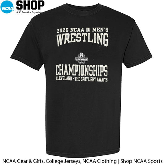 2026 NCAA DI Men’s Wrestling Championships Cleveland The Spotlight Awaits T-Shirt