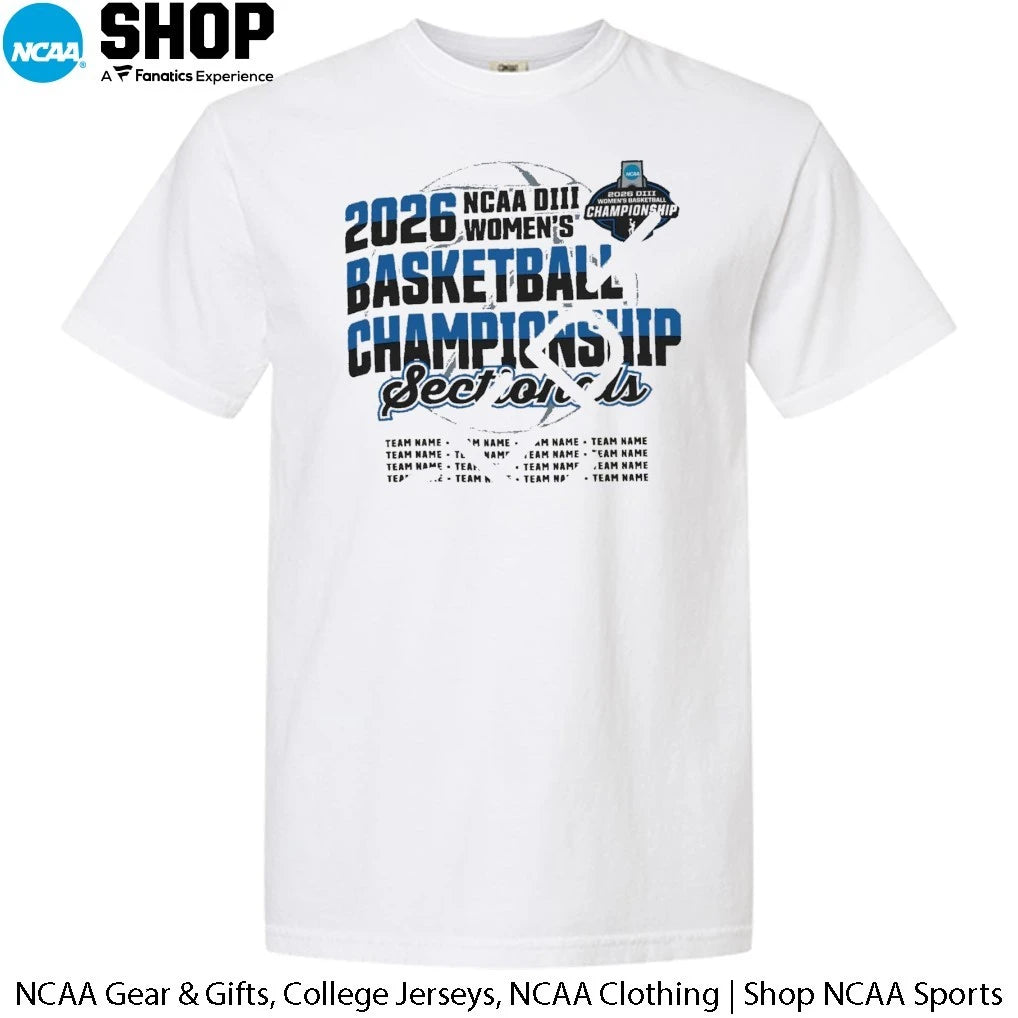 2026 NCAA DIII Women’s Basketball Champions Sectionals T-Shirt