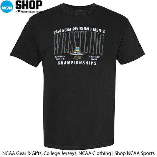 2026 NCAA Division I Men’s Wrestling Championships Cleveland Oh March 19-21 The Spotlight Awaits T-Shirt