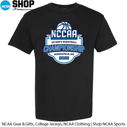 2026 NCCAA DII Men’s Basketball Championship Minneapolis Mn Logo T-Shirt