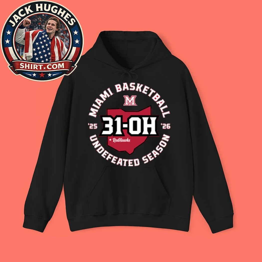 31-OH Miami University Undefeated RedHawks Season Map Shirt