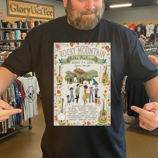 36th Annual Rocky Mountain Folks Festival In Lyons CO Aug 7-9 2026 Poster Shirt