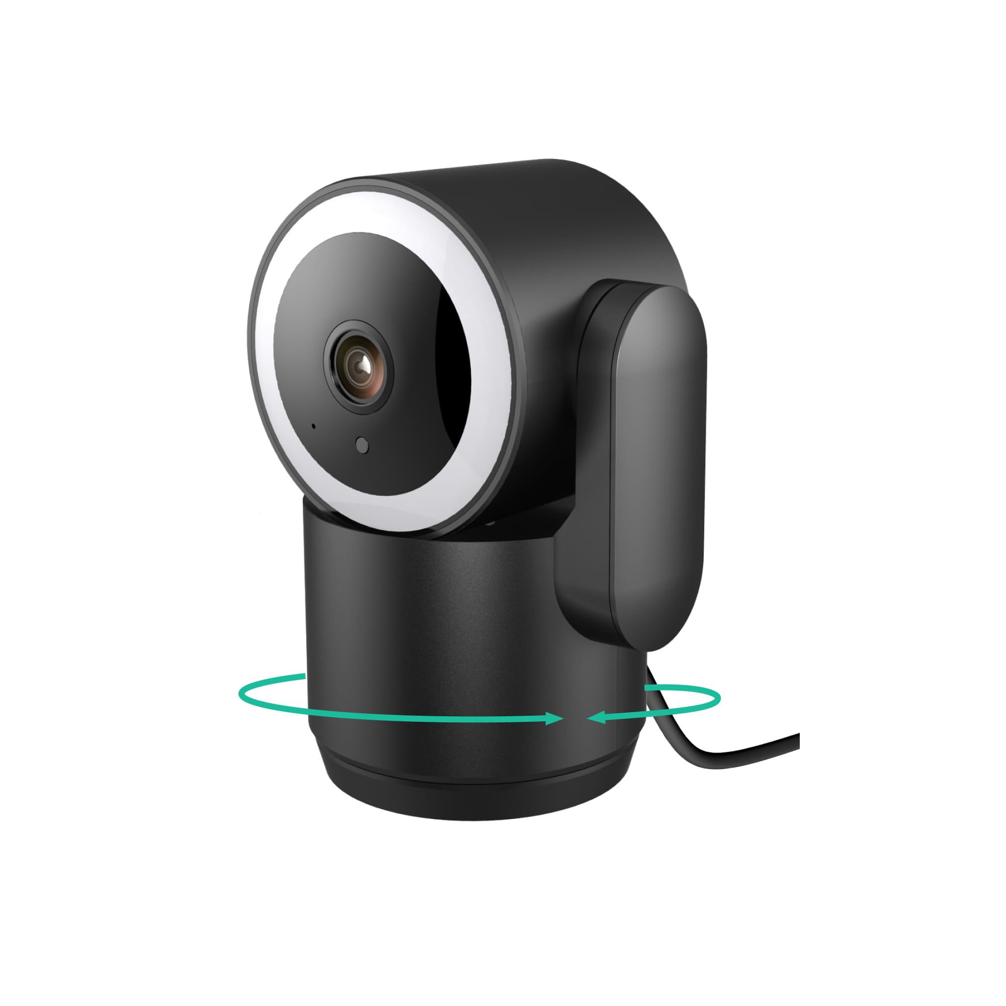 Luna 2K Indoor Cameras for Home Security, 2.4GHz & 5GHz WiFi, 360-Degree Pan-Tilt, Built-in Spotlight, Human Auto Tracking, Siren, Pet/Dog/Baby Camera with Phone app, White (2026 Upgrade Version)