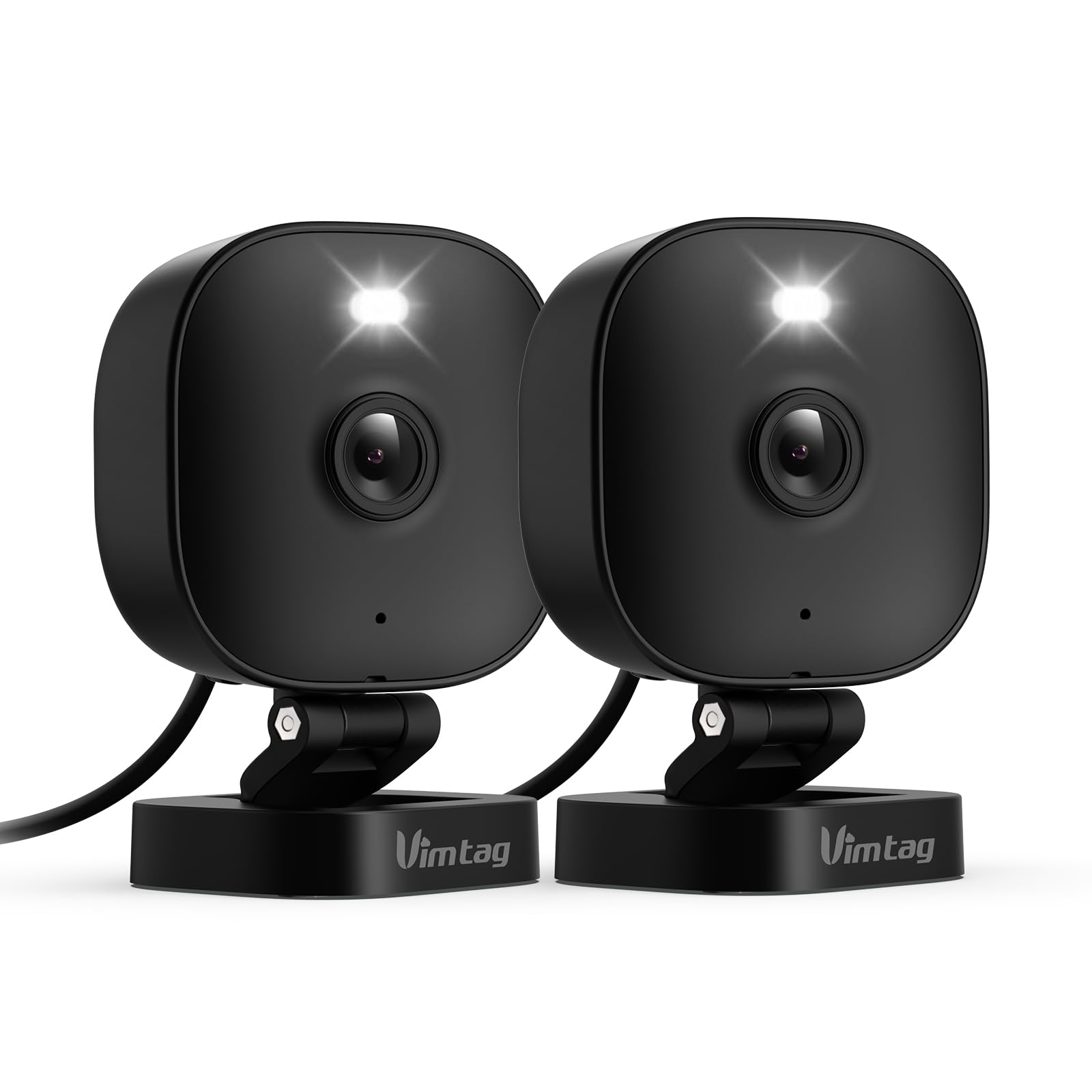 VIMTAG Security Camera Outdoor Indoor, 2.5K Cameras for Home Security Pet/Dog, Color Night Vision, Baby Monitor, Motion Activated Spotlight/Siren, IP66,2-Way Audio, Cloud/512G TF Card Storage,Plug-in