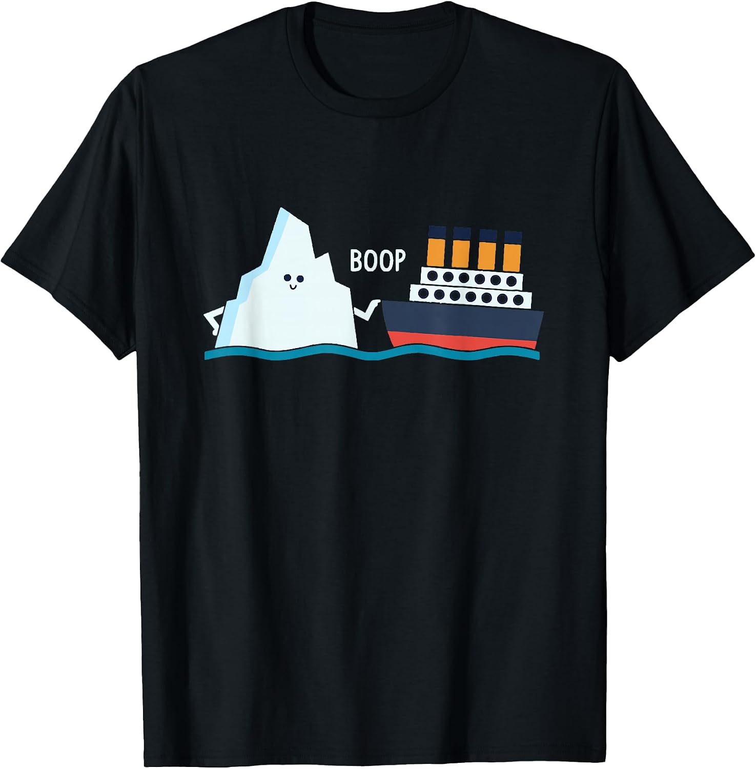 Titanic Funny Titanic and Iceberg Boop Parody for Boys Girls T-Shirt