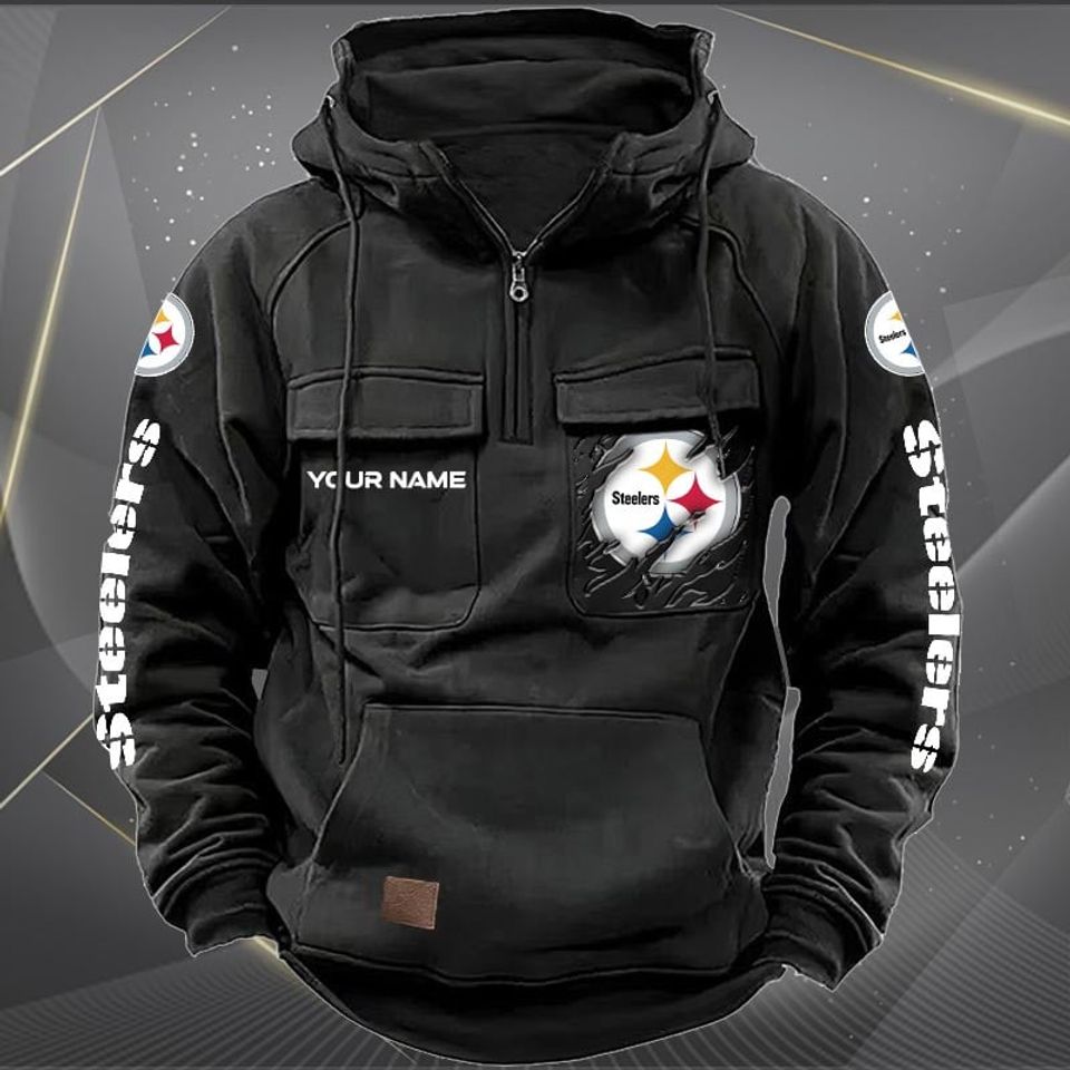 Pittsburgh Steeler Personalized Cargo Hoodie