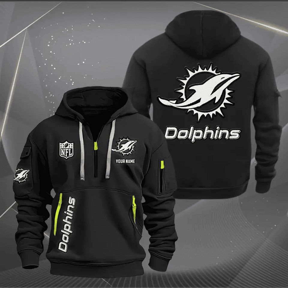 Miami Dolphins Tactical Hoodie, Football Fan Hoodie, Military Style Sweatshirt