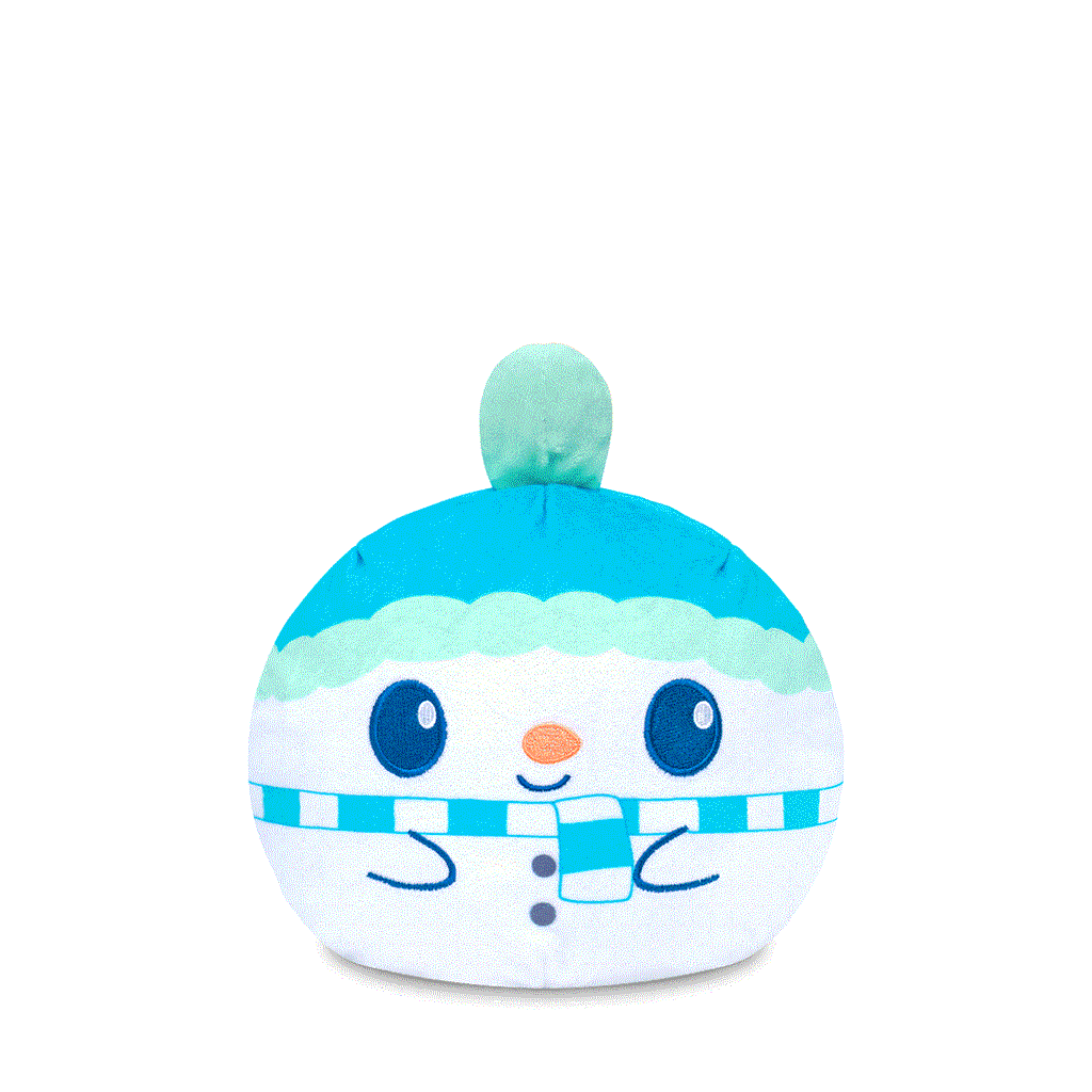 Holiday Snowman 6" Reversible Plushie