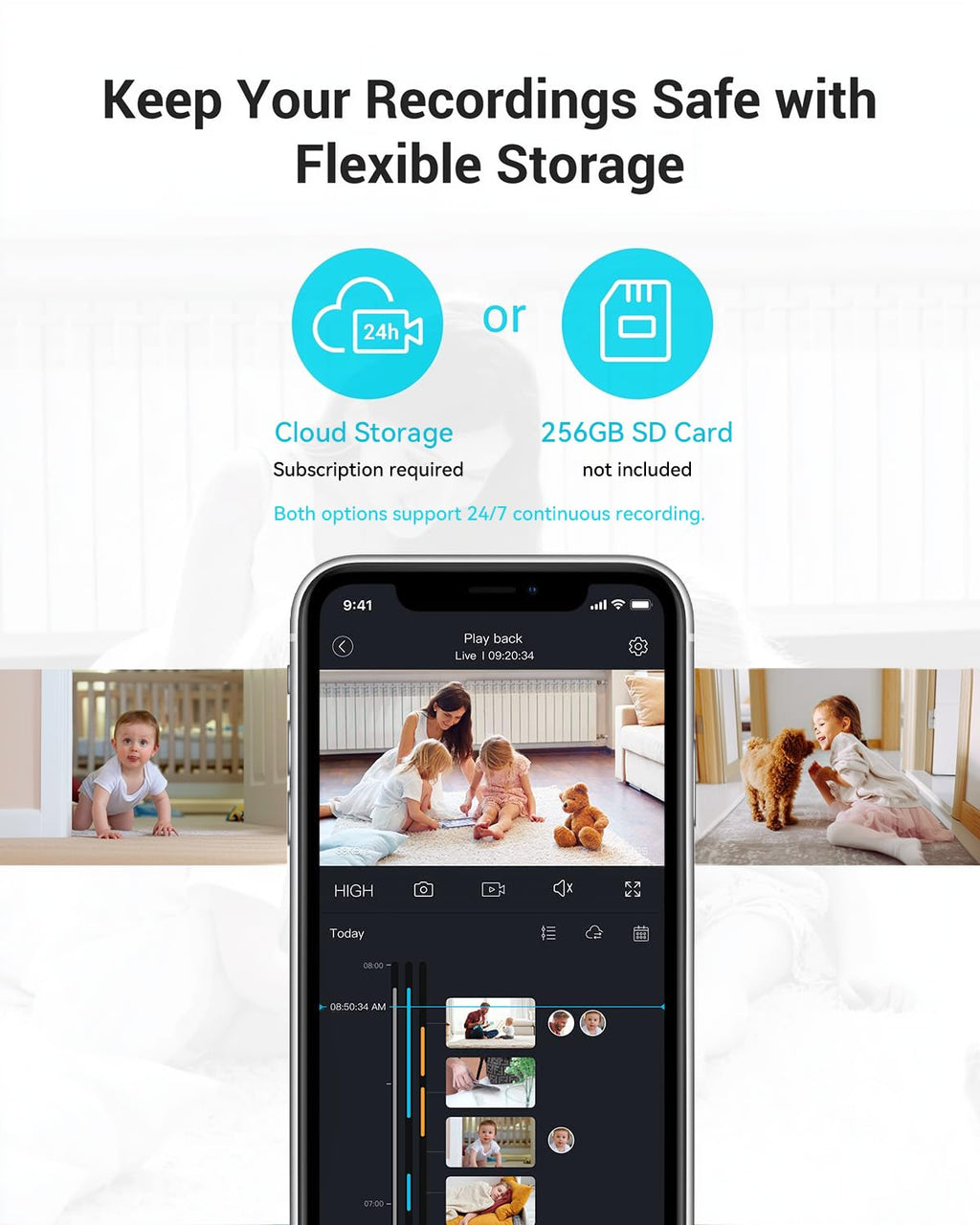 blurams 5G Cameras for Home Security, 2K Pet Camera with Phone App, 360° PTZ Indoor Camera w/Dual-Band WiFi6, Free Human/Motion/Sound Detection, 2-Way Talk, Night Vision, Compatible with Alexa, 2Pack