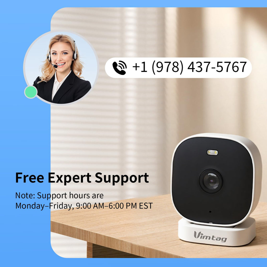 VIMTAG 2.5K Cameras for Home Security Outdoor/Indoor, Color Night Vision Security Camera for Baby/Pet/Dog/Nanny, Light/Siren, Motion Detection, 2-Way Audio, Work with Alexa, Cloud/Card Storage, 2Pcs