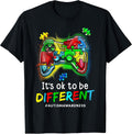 Autism Awareness Men Kids Boys Autism Video Game Month T-Shirt
