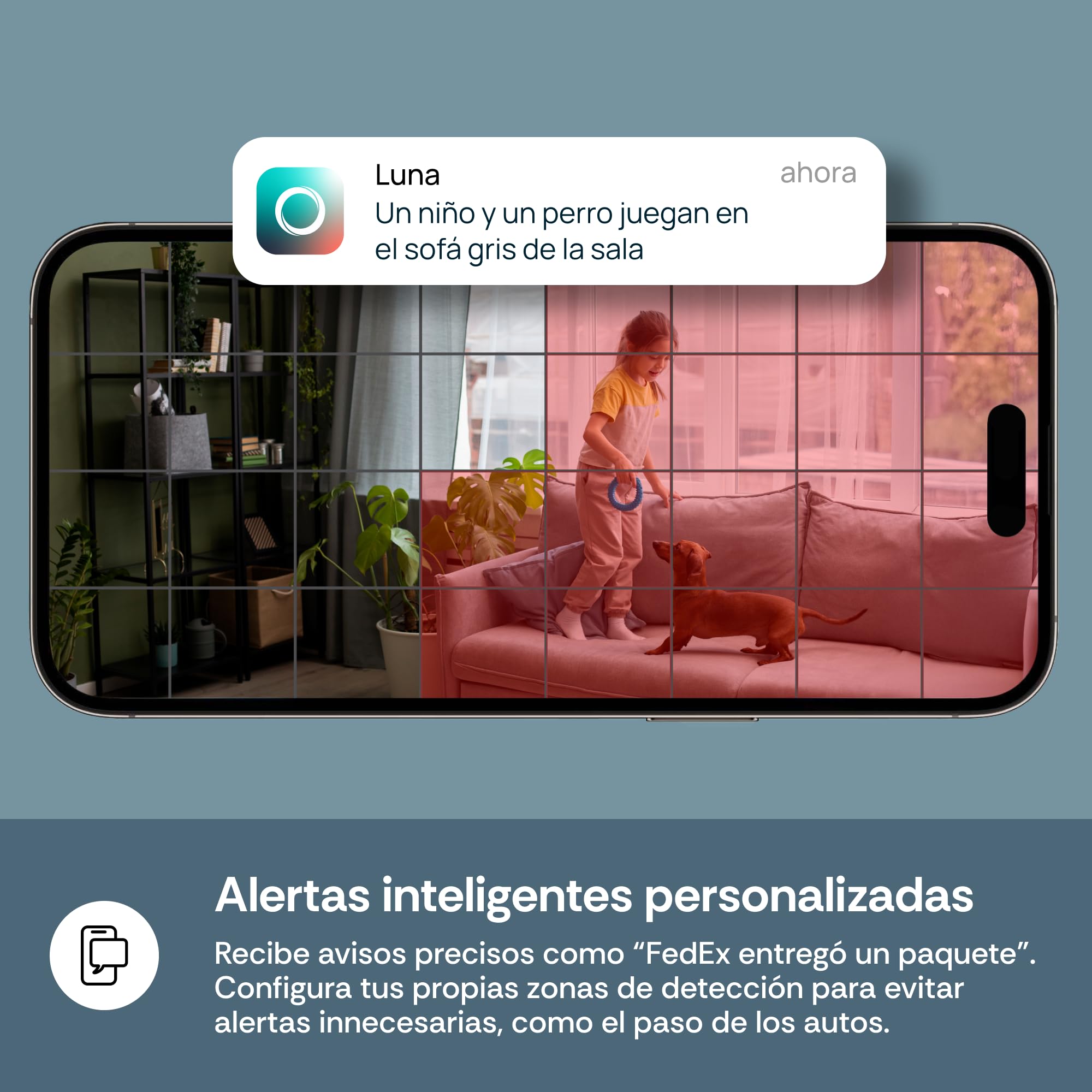 Luna 2K Indoor Cameras for Home Security, 2.4GHz & 5GHz WiFi, 360-Degree Pan-Tilt, Built-in Spotlight, Human Auto Tracking, Siren, Pet/Dog/Baby Camera with Phone app, White (2026 Upgrade Version)