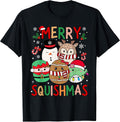 Cute Squishmas Squad Kids Snowman Santa Elf