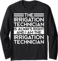 Cool Irrigation Technician Humor Quote Merch
