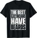 Funny Bearded Electrician Gift Shirt