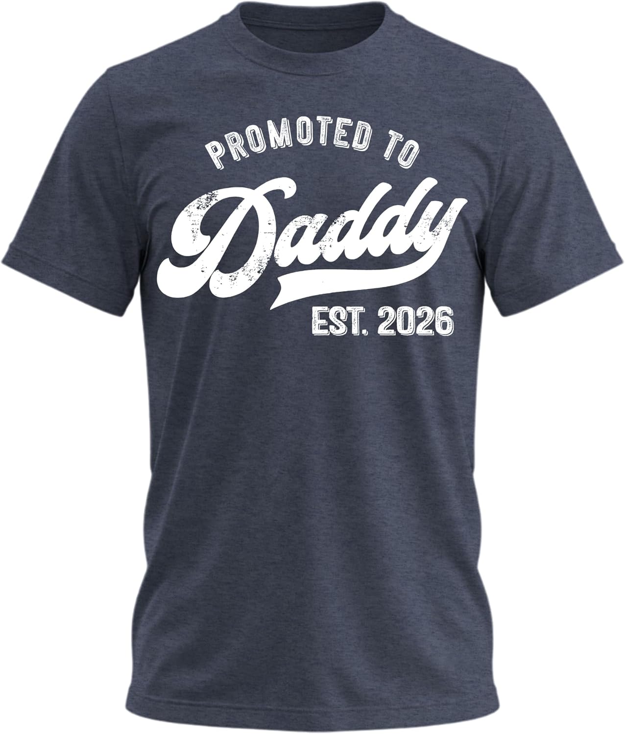 Promoted to Daddy 2026 Shirt – Funny Dad to Be Shirt Baby Announcement Graphic Tee New Daddy Gifts for Men