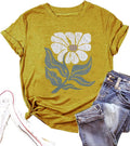 Vintage Floral Shirts Women Boho Wildflowers T-Shirt Wildflower Graphic Tee Shirts Summer Nature Tshirts Tops