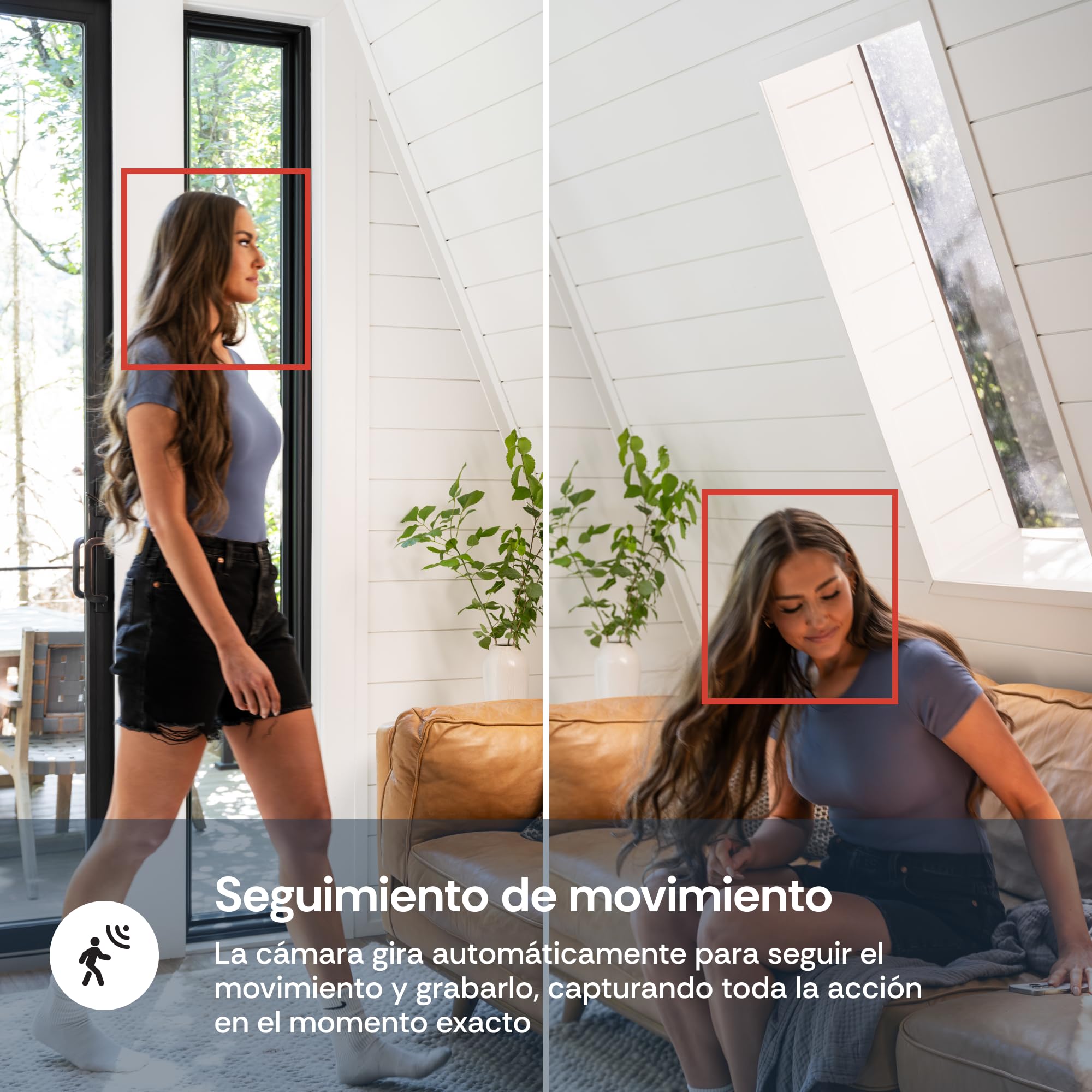 Luna 2K Indoor Cameras for Home Security, 2.4GHz & 5GHz WiFi, 360-Degree Pan-Tilt, Built-in Spotlight, Human Auto Tracking, Siren, Pet/Dog/Baby Camera with Phone app, White (2026 Upgrade Version)