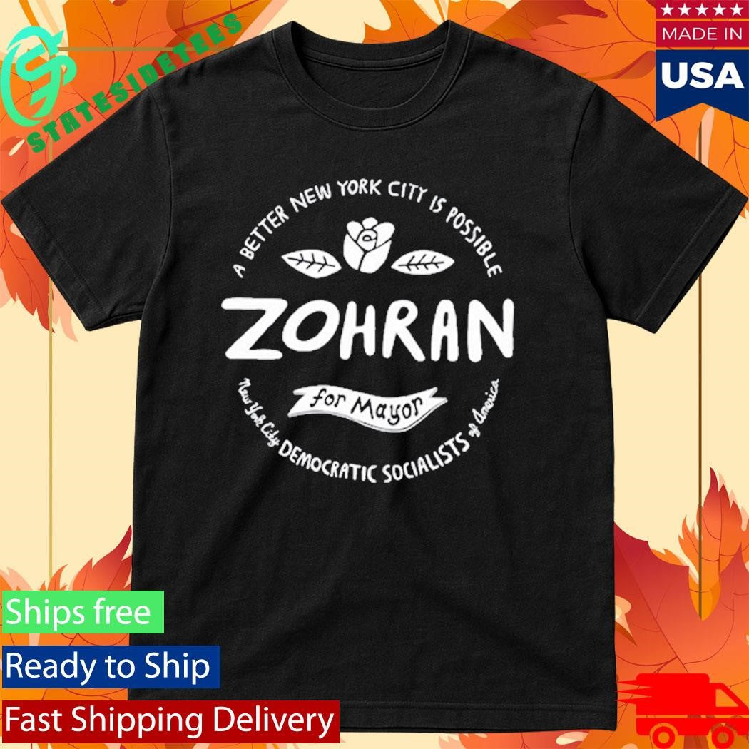 A better New York City Is Possible Zohran For Mayor Logo RED Shirt
