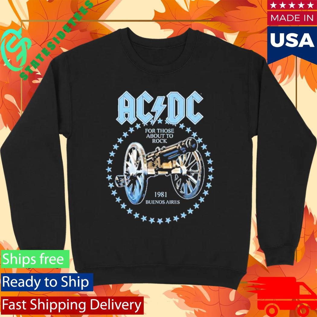 AC DC Merch Argentina PWR Up World Tour 2026 At Estadio River Plate In Buenos Aires Argentina On 23 27 31 March 2026 We Salute You T-Shirt