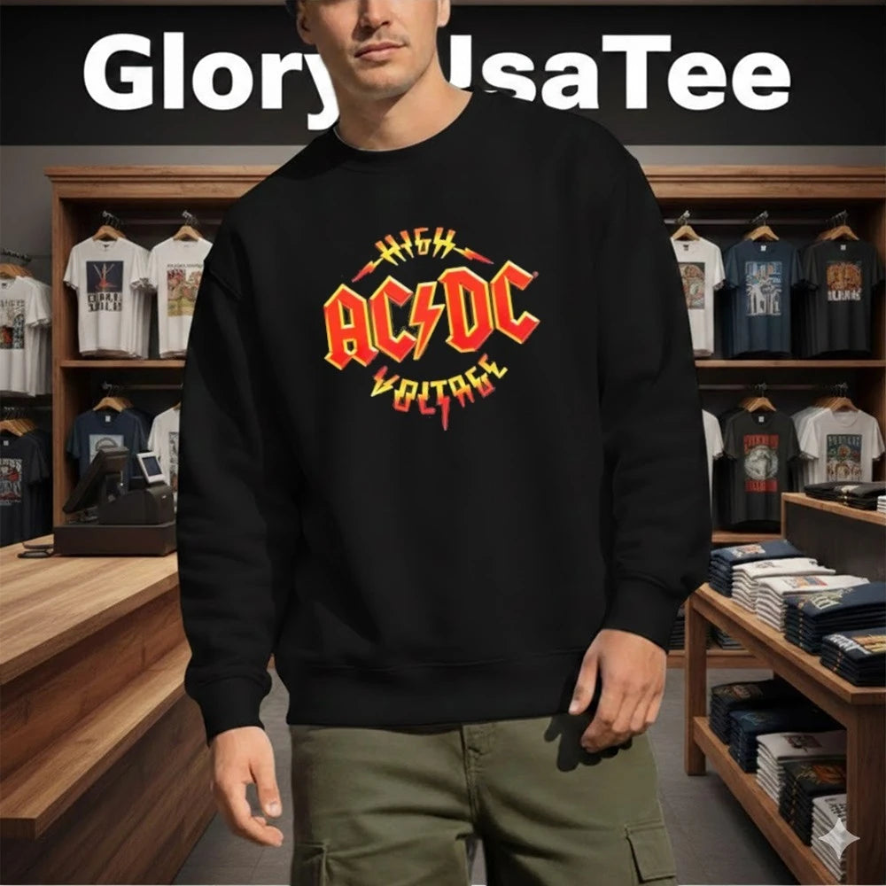 AC DC PWR Up Tour 2026 Sao Paulo Pop Up Merch At Tokio Marine Hall On February 28 March 4 2026 High Votage Two Sided Shirt