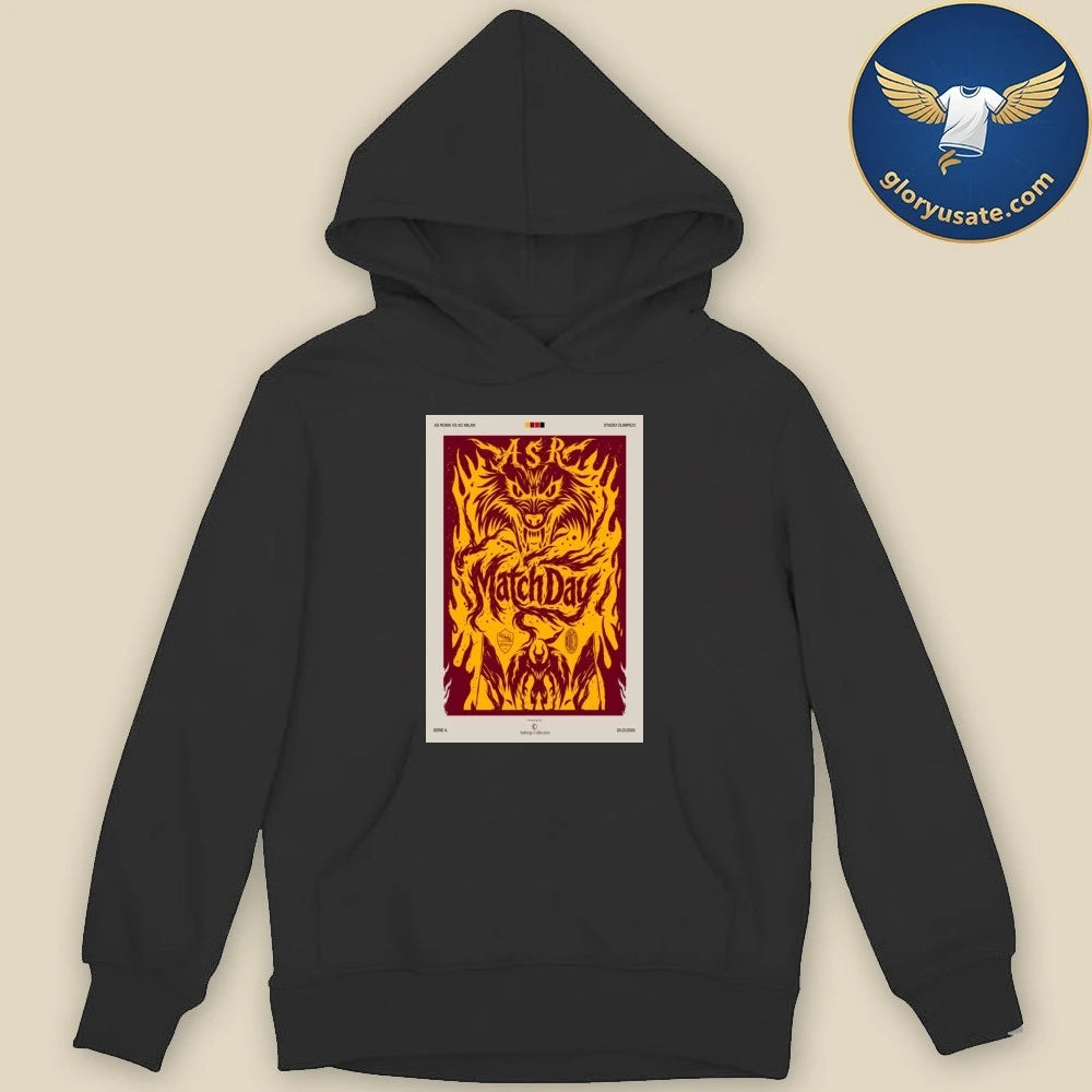 AS Roma Matchday Jan 25 2026 Stadio Olimpico Poster Shirt