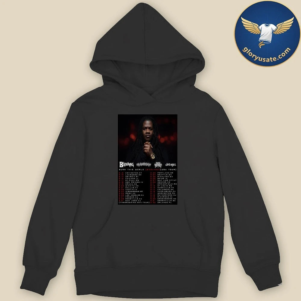 Akeem Bivens Burn This World Evolved USA Tour 2026 Poster Shirt