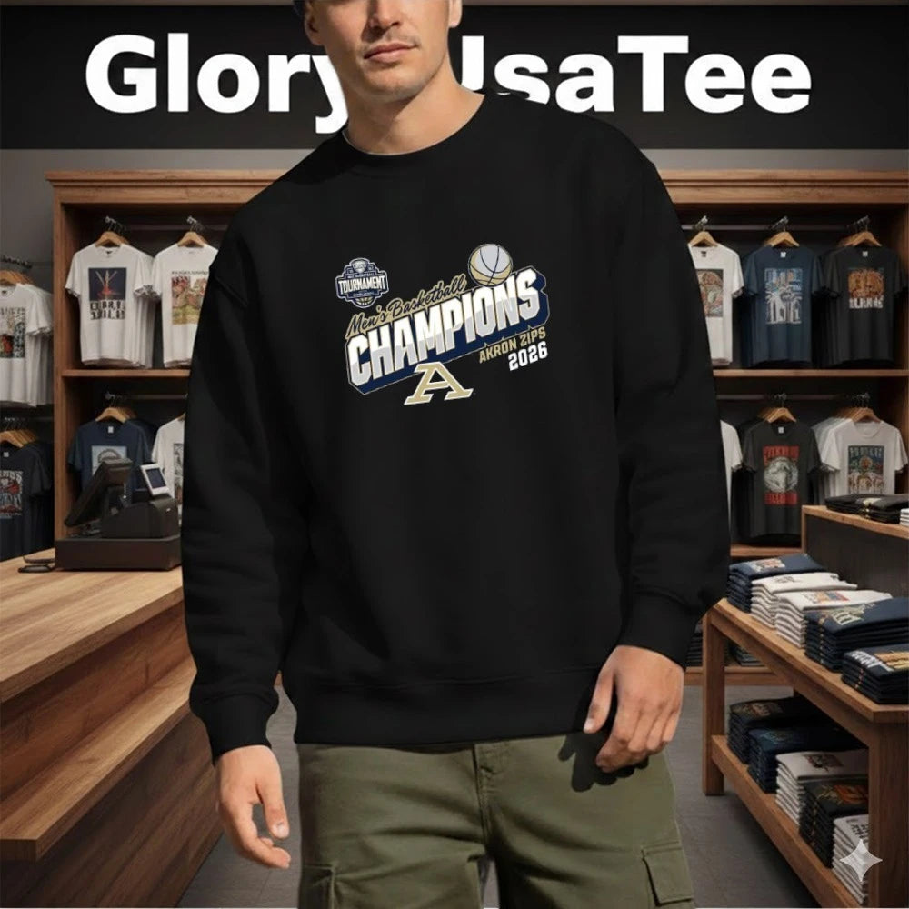 Akron Zips 2026 MAC Men’s Basketball Tournament Champions Shirt