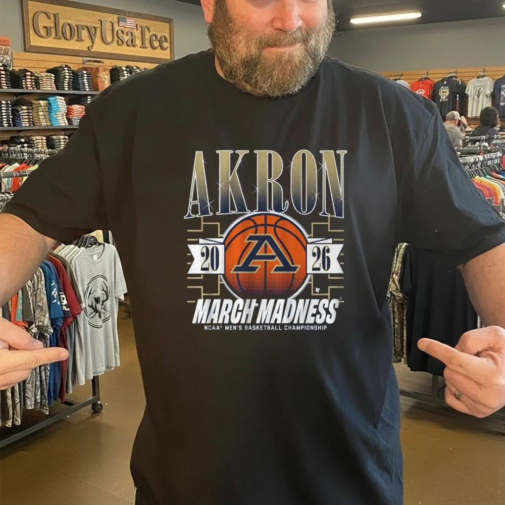 Akron Zips MBB 2026 March Madness NCAA Men’s Basketball Championship Shirt