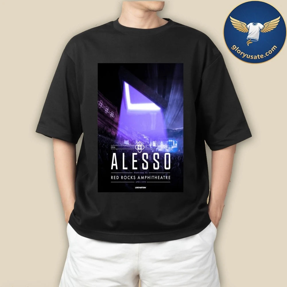 Alesso Apr 25 2026 Red Rocks Amphitheatre Morrison CO Poster Shirt