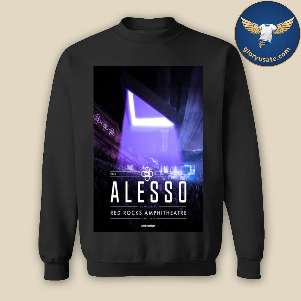 Alesso Apr 25 2026 Red Rocks Amphitheatre Morrison CO Poster Shirt