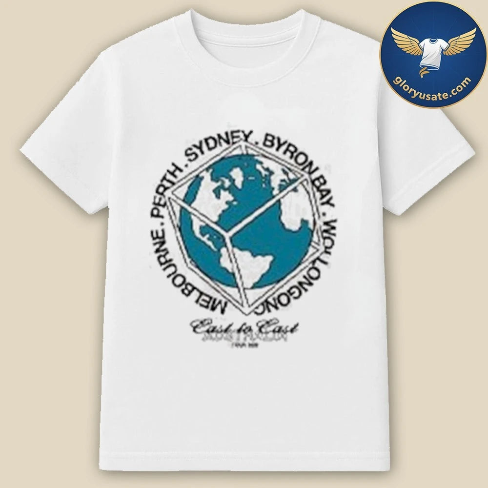 Ali Australia Tour East to East Globe Rectangle T-Shirt
