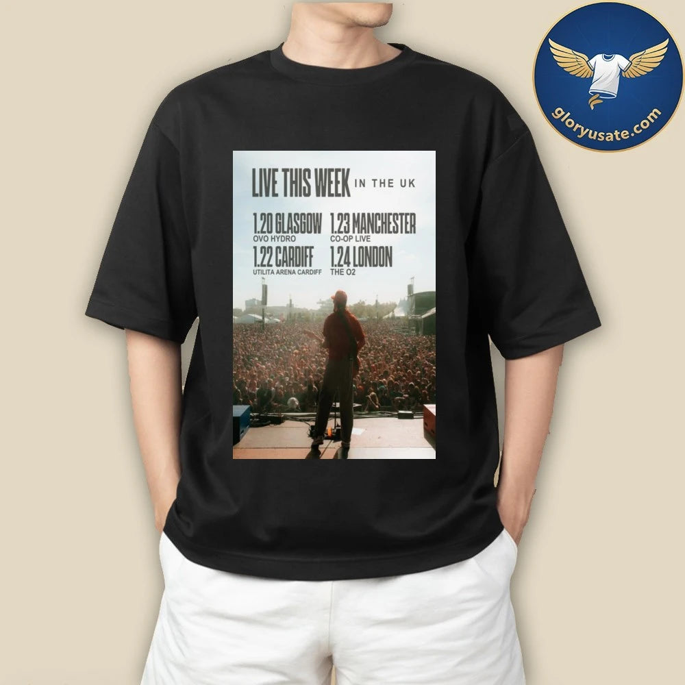 All Time Low Live This Week in The UK 2026 Show Poster Shirt