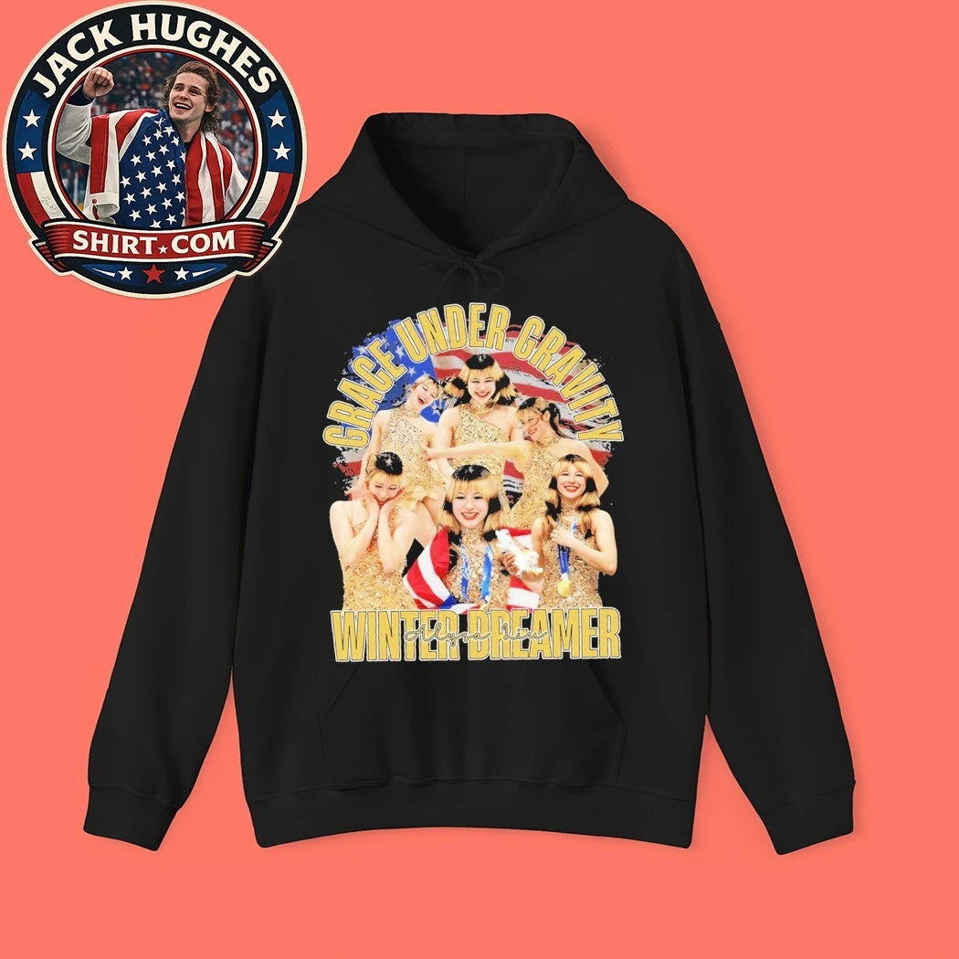 Alysa Liu Team USA Olympic 2026 Grace Under Gravity Retro Skater Ice Skating Fan Shirt
