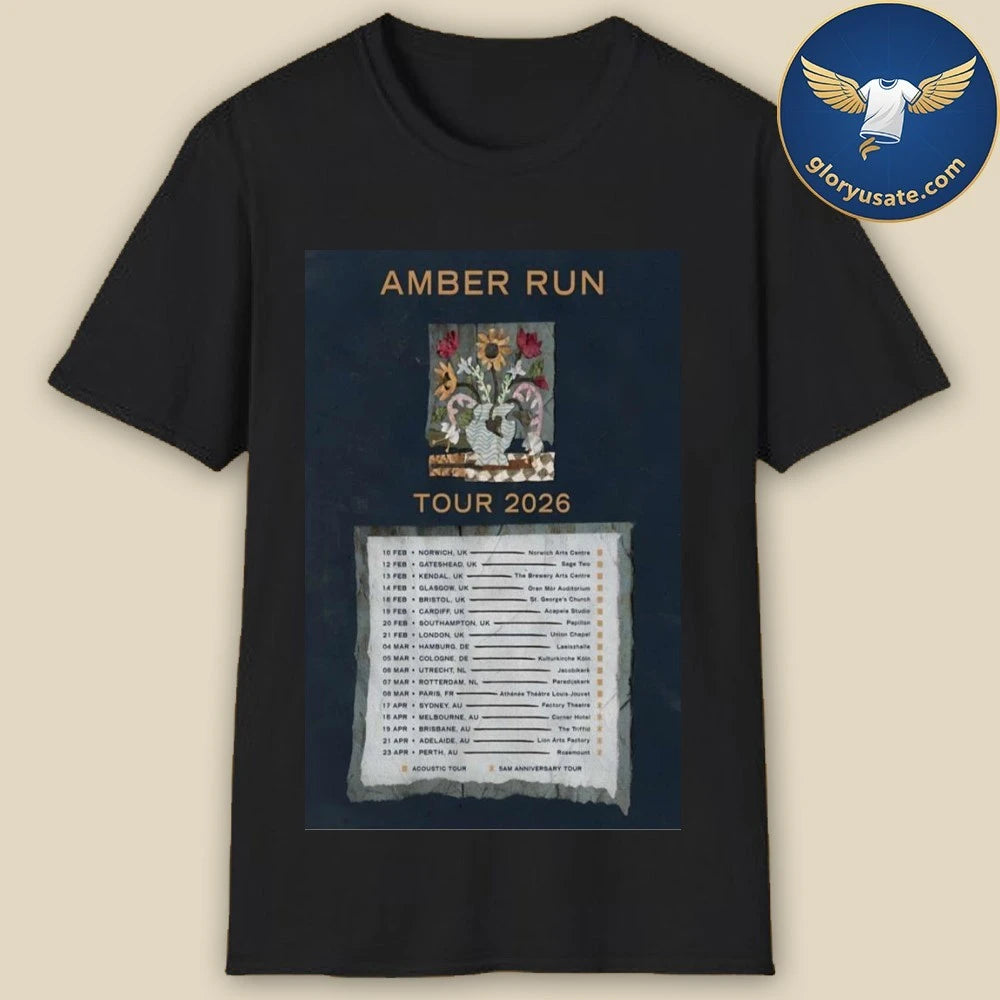 Amber Run Acoustic Tour 2026 Poster Shirt