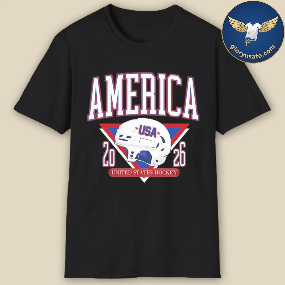 America United States Hockey Helmet Usa 2026 Shirt