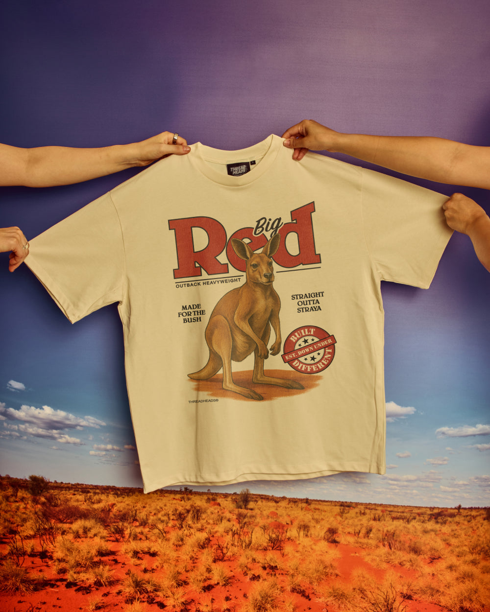 Big Red Outback Heavyweight Oversized Tee