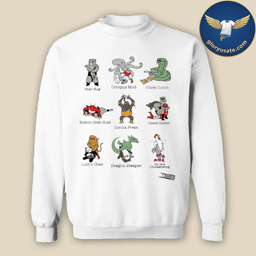 Animals Performing Wrestling Moves Named After Themselves Shirt