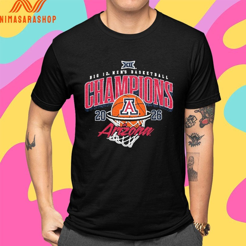 Arizona Big 12 Men’s Basketball Champions Tournament Champs 2026 Shirts