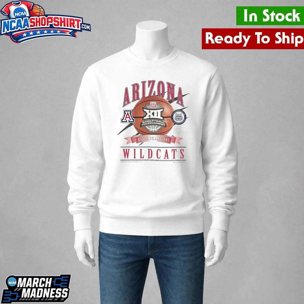 Arizona Wildcats 2026 Big 12 Conference Tournament Champions Shirt