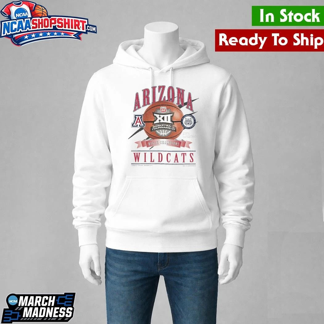 Arizona Wildcats 2026 Big 12 Men’s Basketball Tournament Champions Locker Room Shirt