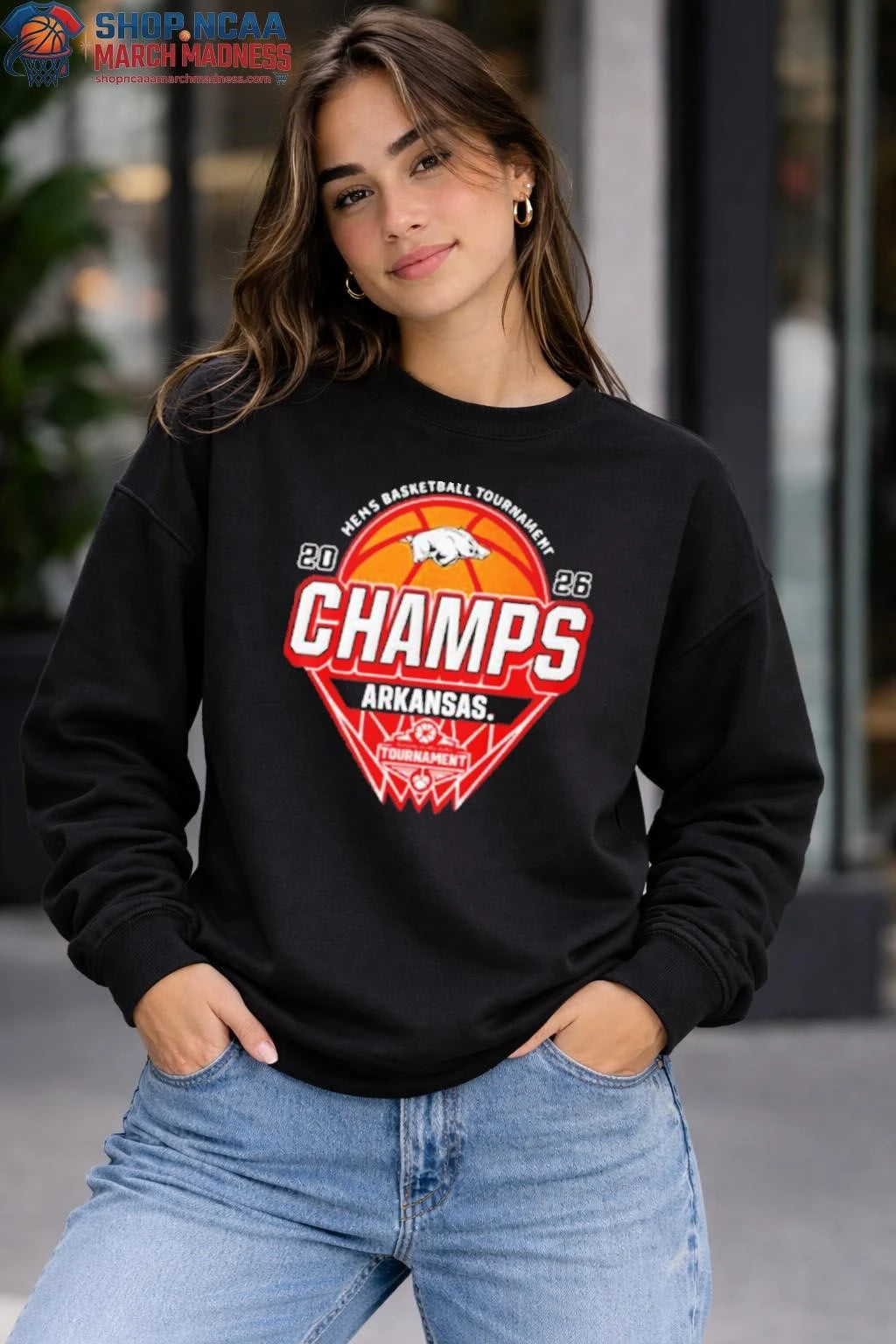 Arkansas Razorbacks Champions 2026 SEC Men’s Basketball Tournament 2026 Logo T Shirt