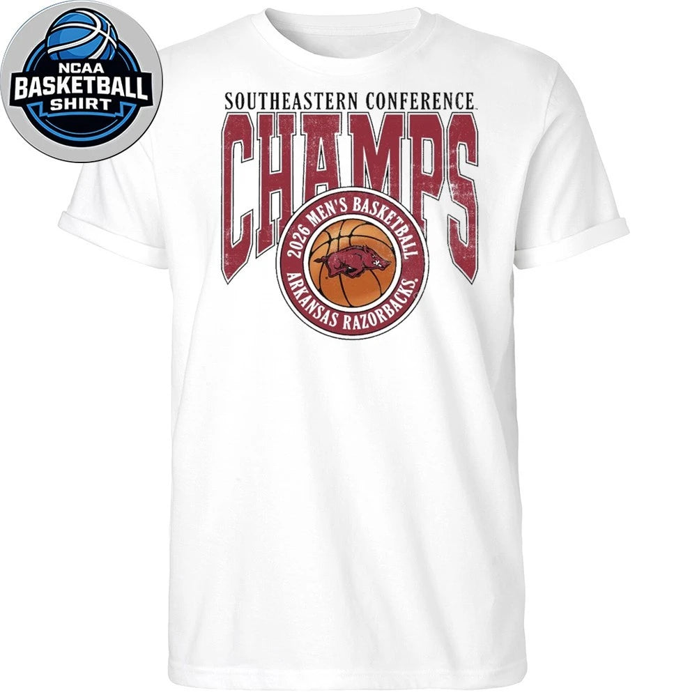 Arkansas Razorbacks win the 2026 SEC Tournament Logo Shirt