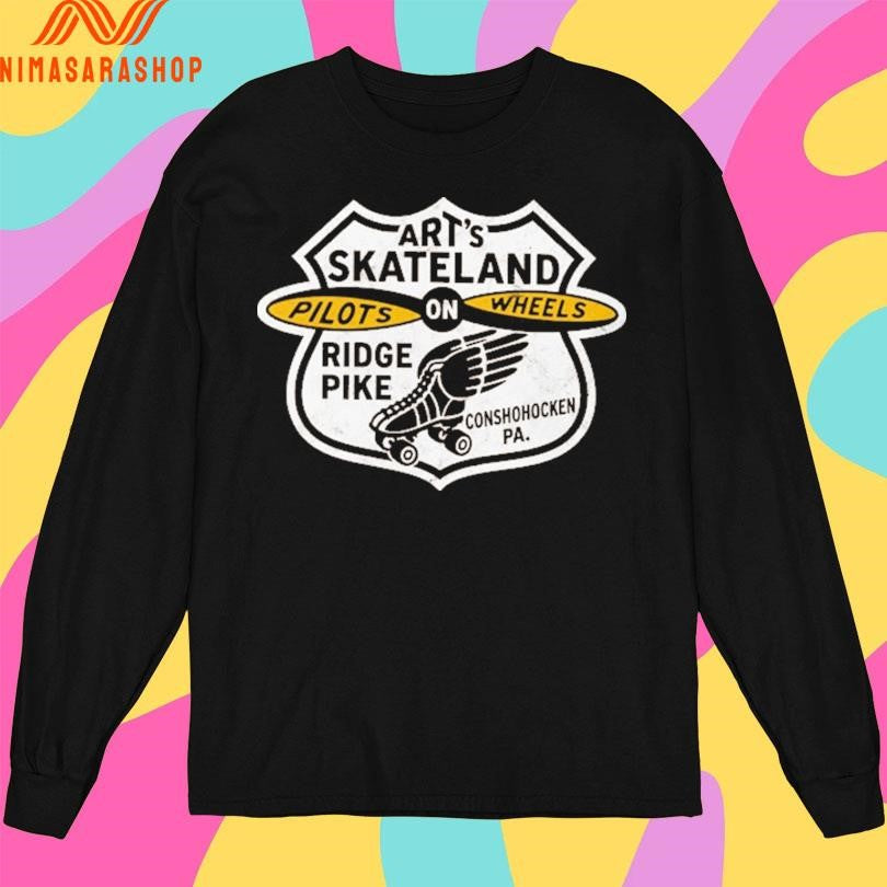 Art’s Skateland Pilots On Wheels Ridge Pike Conshohocken Pa Shirts