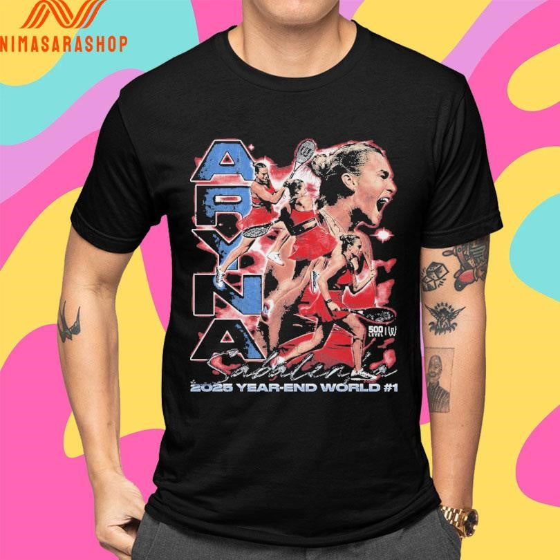 Aryna Sabalenka 2025 Year-End World Number 1 Vintage Shirts