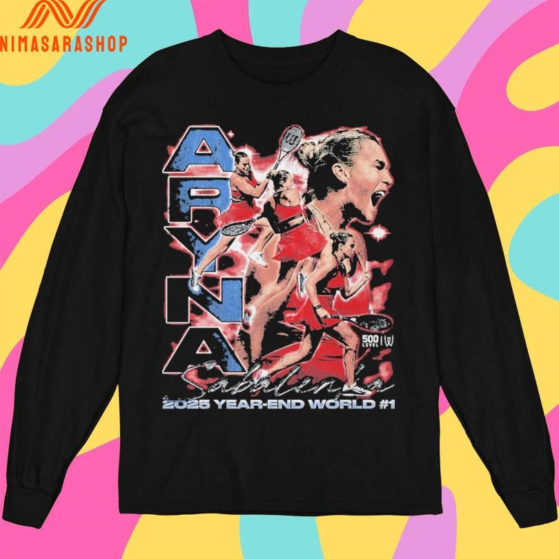 Aryna Sabalenka 2025 Year-End World Number 1 Vintage Shirts