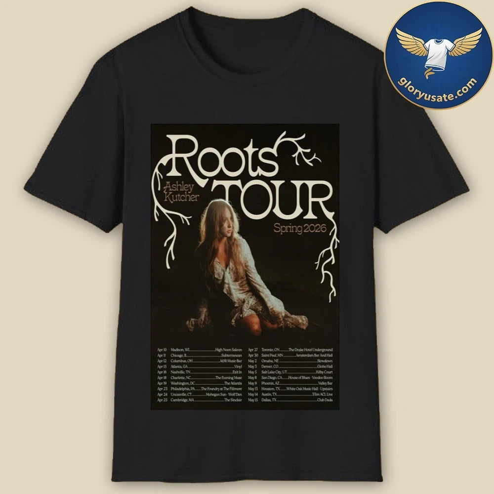 Ashley Kutcher Roots Tour 2026 Poster Shirt